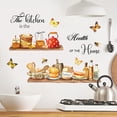 thumbnail image 3 of Pegatinas de pared con frase para cocina, utensilios de cocina, teteras, tarros, arte de pared para pelar y pegar en la pared, para cocina, comedor, 3 of 5