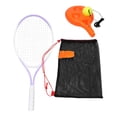 thumbnail image 3 of Raqueta de tenis para niños de 20,87 pulgadas, kit de práctica de tenis, equipo, herramienta práctica. violeta, 3 of 8