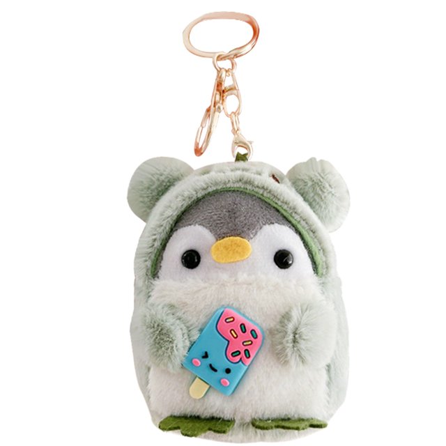 Clearance! Delayujihangs Plush Penguin Keychain for Purse Fairycore Stuffed Animal Keyring Pendant Cutecore Charms Accessories Agold