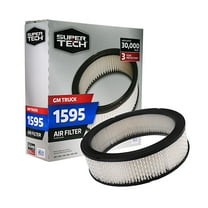 Super Tech 1595 Engine Air Filter, Replacement Filter for GM or GM Truck Fits select: 1988-1995 CHEVROLET GMT-400, 1968-1969 CHEVROLET CAMARO