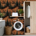 thumbnail image 4 of Peel and Stick Wallpaper Serene Landscape Tall Cypress Trees Blossoms Foliage Wall Mural 17.7in x 9.8ft Self Adhesive Removable Wall Paper Renter Friendly Wallpaper for Nursery Bedroom Cabinets, 4 of 8