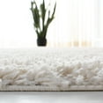 thumbnail image 5 of SAFAVIEH August Sophia Solid Shag Area Rug, Ivory, 10' x 14', 5 of 8