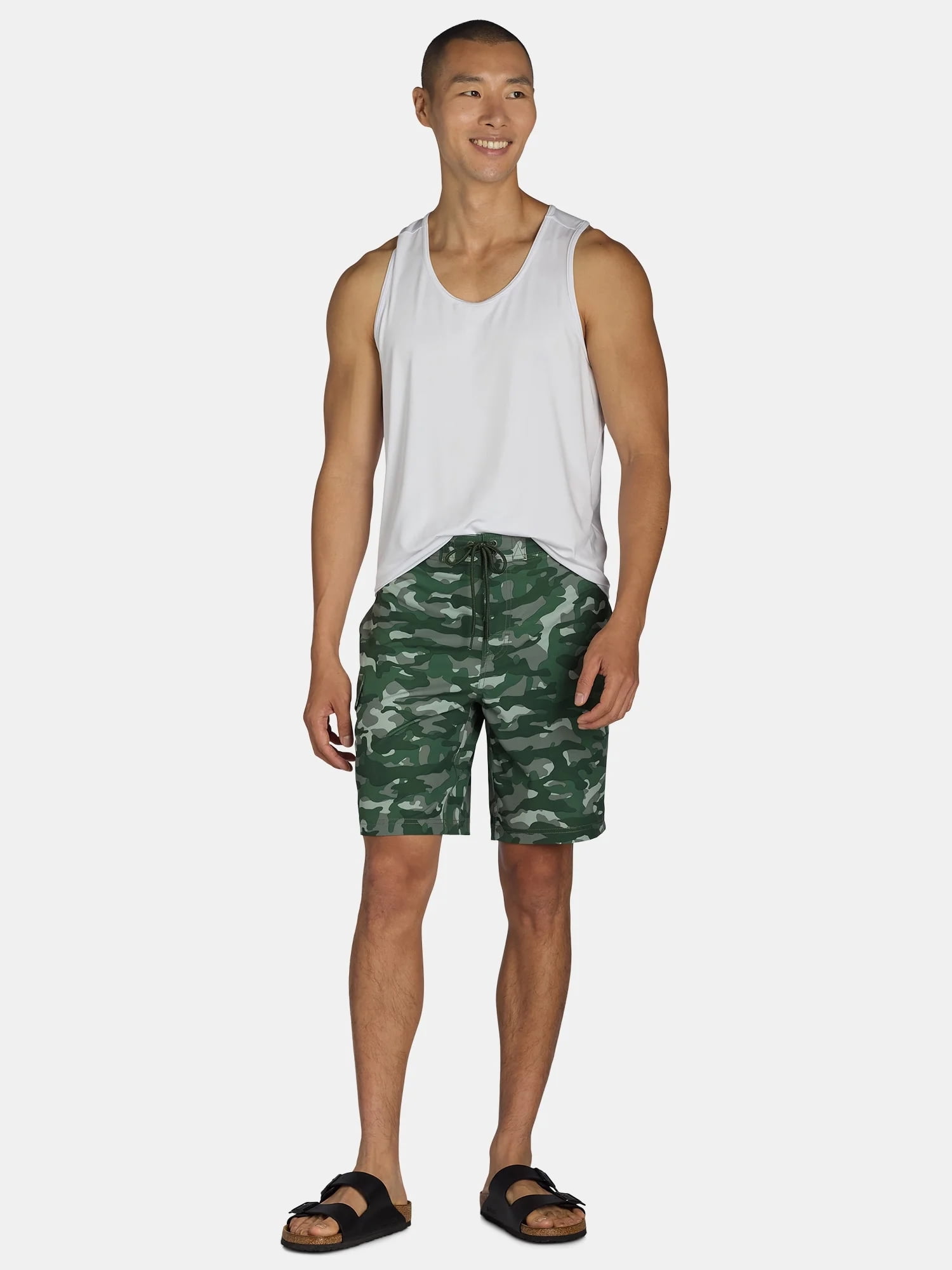 George Men's & Big Men's Cargo E-Board Stretch Trunks 9" Inseam, Sizes S-5XL