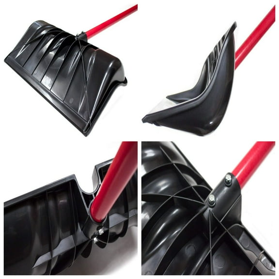 Combination Snow Shovel with Fiberglass D-Grip Handle, 22-Inch