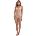 thumbnail image 5 of DARING DIVA Women's Lace Mesh Shapewear with Adjustable Straps XL Beige, 5 of 6