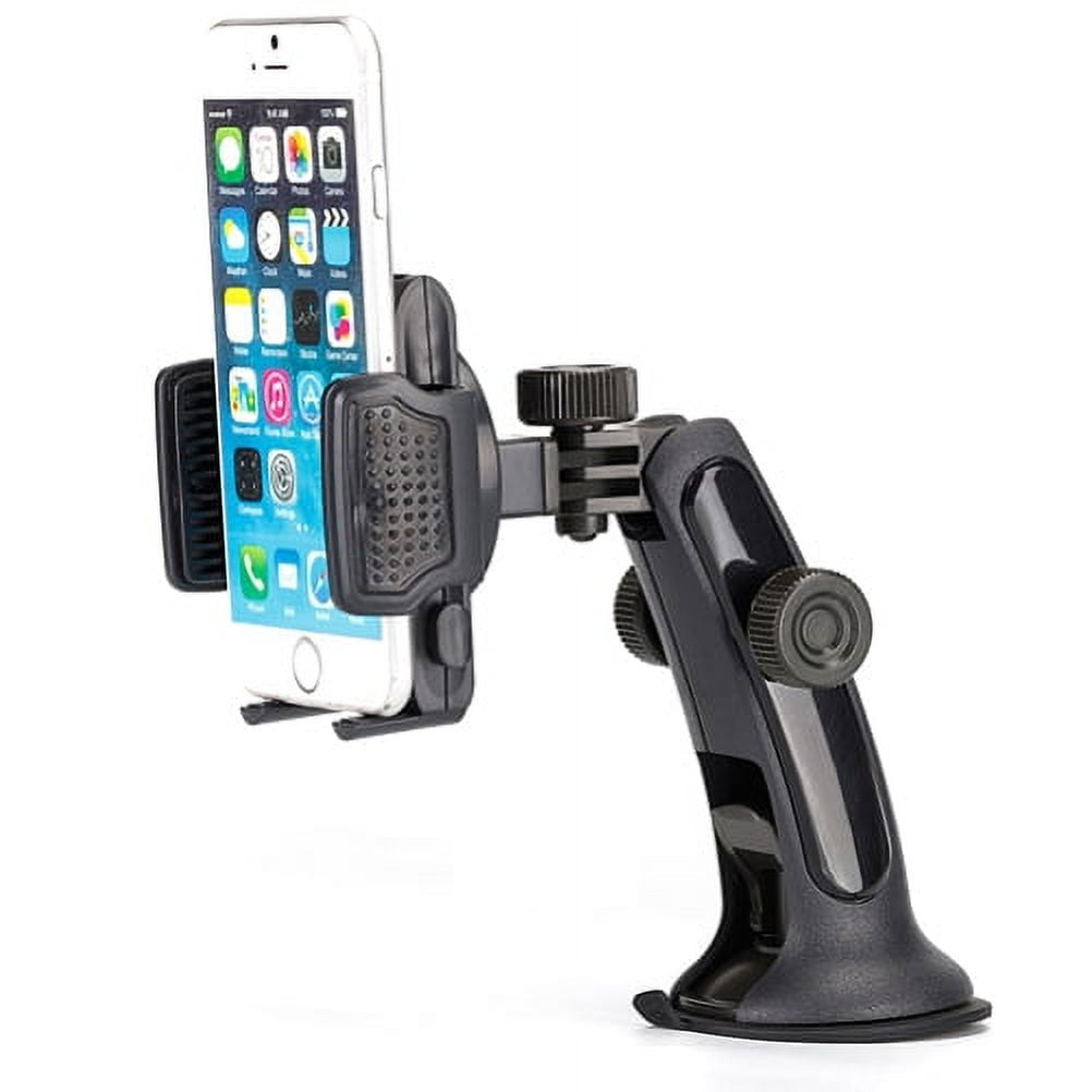Car Mount for iPhone 14/Pro/Max/Plus - Dash Windshield Air Vent Holder Cradle 2-in-1