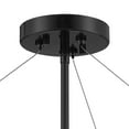 thumbnail image 3 of Possini Euro Design Mariner Modern Ceiling Light Semi Flush Mount Fixture 17 1/4" Wide Black 3-Light White Drum Shade for Bedroom Kitchen Living Room, 3 of 9