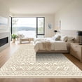 thumbnail image 3 of ODIKA 6'x9' Machine Washable Non-Slip Area Rug, Geometric Beige High Traffic Rug, Beige, 1040305, 3 of 7