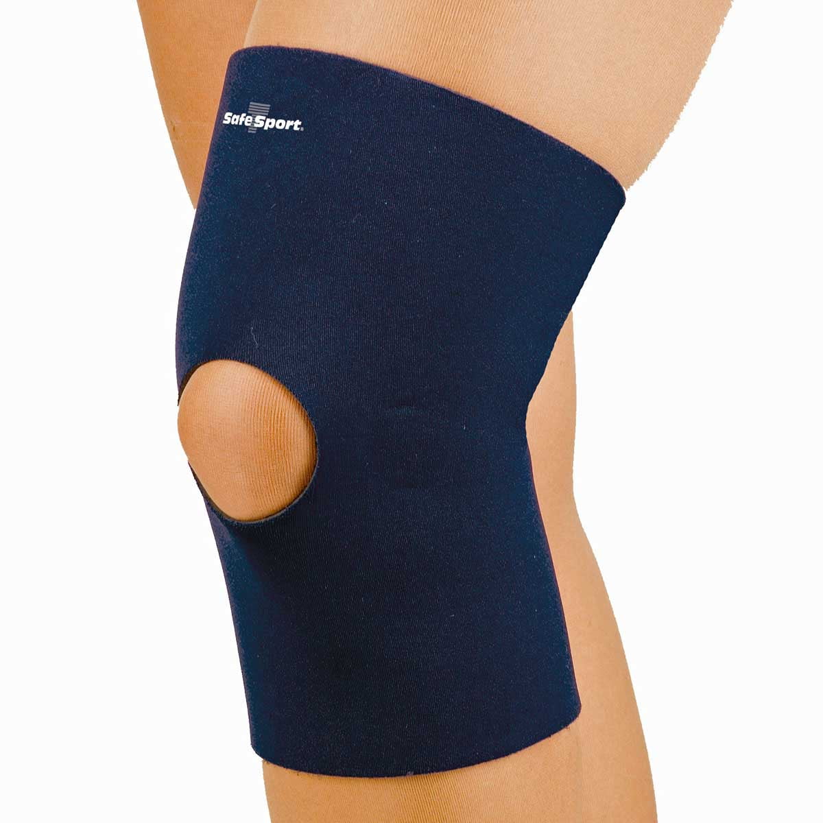 FLA Orthopedics SafeTSport Neoprene Open Patella Knee Sleeve, Small