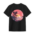 thumbnail image 7 of YDFCWXW Oversized Graphic Floral T Shirts for Teens Girls Loose Tees Preppy Clothes Casual Vintage Tops (Black, 110), 7 of 7