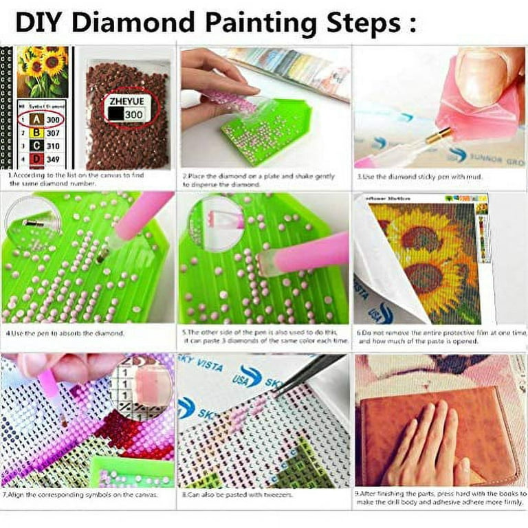 DIY Diamond Painting Kits for Adults, Pikachu 5D Diamond Art Kit Full Drill  Round for Crafts Wall Decor (12 X 16)