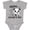 AC-Heather Grey, variant on Inktastic Happy 1st Fathers Day with Pandas Girls Baby Bodysuit