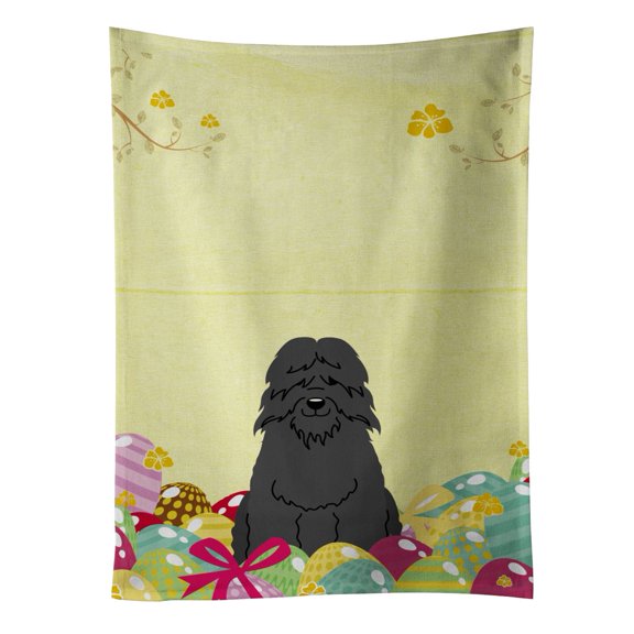 Carolines Treasures BB6074KTWL Easter Eggs Bouvier des Flandres Kitchen Towel 15 X 28" multicolor