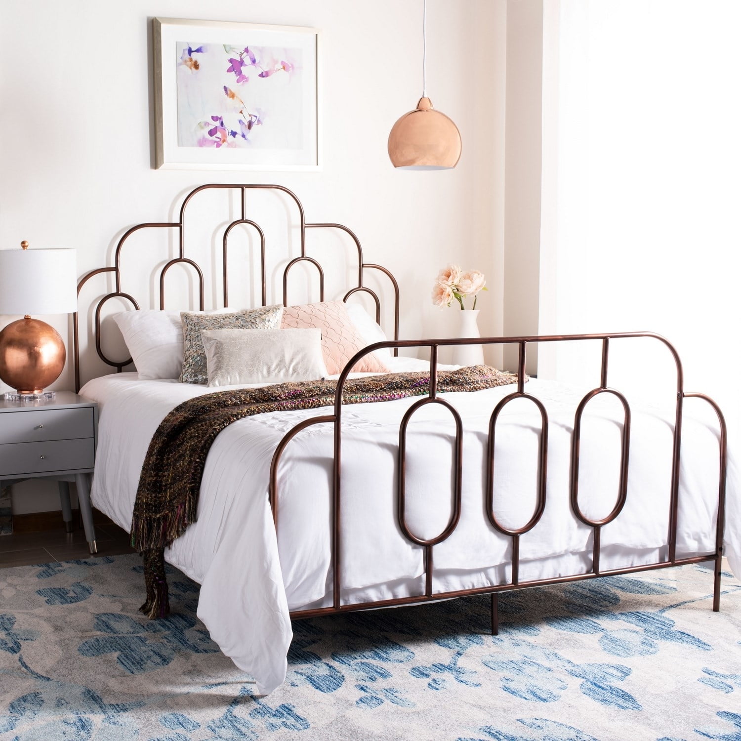 Safavieh Paloma Metal Retro Bed Frame