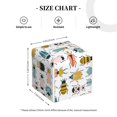 thumbnail image 4 of Balery Colorful Insects Porta Pañuelos de Cuero con Estampado – Funda Moderna Cuadrada para Caja de Pañuelos, Dispensador 5x5x5'', 4 of 7