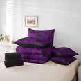 thumbnail image 6 of Homewish Grunge Skull Skeleton 7-Piece Twin Bedding,Victorian Damask Bedding Comforter Set,Happy Halloween Bed Set,Black Reversible, 6 of 8