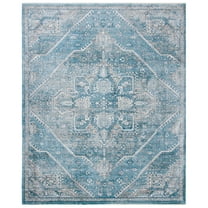 SAFAVIEH Victoria Annandale Oriental Area Rug, Blue/Grey, 8' x 10'