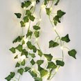 thumbnail image 2 of Guirnalda de hiedra artificial con luces 6.56 Ft Vines colgantes Decoración verde falsa para el hogar de Navidad Muyoka Hogar, 2 of 2