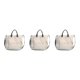 thumbnail image 1 of Bolso de lona de moda Qarigey para mujer Blanco crema Type1 NO1, 1 of 6