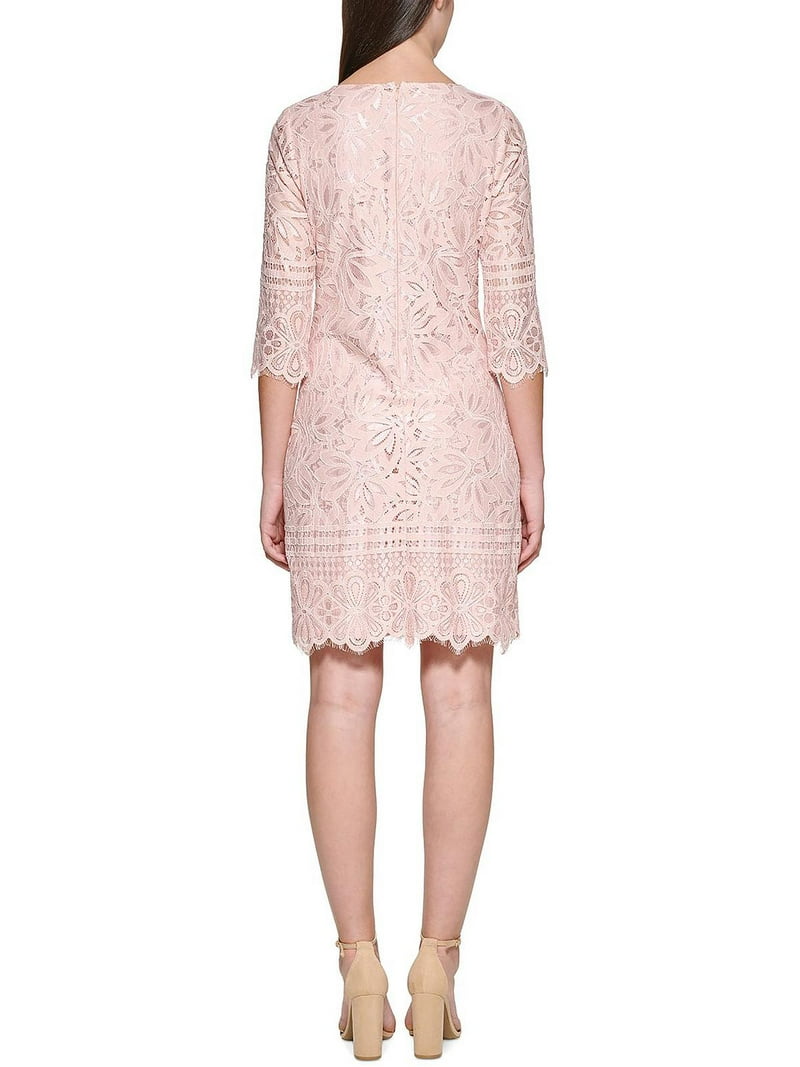 Kensie Dresses Womens Lace Overlay Fitted Sheath Dress Kensie Dresses Womens Lace Overlay Fitted Sheath Dress