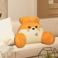 thumbnail image 6 of Reading Pillow,Reading Pillow for sitting in bed with arms adult,backrest pillow with neck support for chair,back support pillow couch bedrest pillow,Removable washable reading pillow Orange, 6 of 9