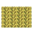thumbnail image 1 of Sunflower Cutting Board, Continuous Pattern with Simplistic Cartoon Flowers, Decorative Tempered Glass Cutting and Serving Board, in 3 Sizes, by Ambesonne, 1 of 2