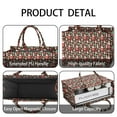 thumbnail image 4 of Large Capacity Tote Bag,Brown Christmas Dessert Pattern Handbag Fashion Luxury Tote Bag,15.7"x13"x 5.1" Inches,Laptop Compatible, 4 of 6