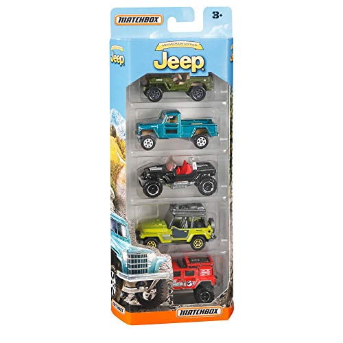 Matchbox Anniversary Edition Jeep 5 Pack Walmart
