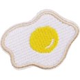 thumbnail image 2 of Cute Iron on Patches for Jackets, 3pcs Cool Fried Egg Iron-on Patch for Kids Clothing, Sew on Appliques for Jeans/Backpacks/Clothes to Cover Rip, Size, 2 of 2