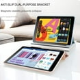thumbnail image 5 of Case for iPad, Ultra Slim Lightweight Trifold Stand Smart Auto Sleep/Wake Cover, Soft TPU Silicone Back Case for iPad, 5 of 5