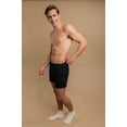 thumbnail image 2 of Men's Cottonique M17714 Latex Free Organic Cotton Elasticized Loose Boxer (Black XL), 2 of 4