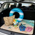 thumbnail image 2 of HUISEFOR Sea Turtle Starfish Car Trunk Mat 29" x 39" All Weather Trunk Protection Cargo Liner Anti-Scratch Easy To Clean Suitable for Most Cars SUV, 2 of 7