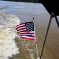 thumbnail image 3 of Flagolden Yacht Boat American US Flag 12x18 inch, Embroidered Stars Sewn Stripes and 2 Brass Grommets  Heavy Duty Nylon Nautical U.S Marine Flags, 3 of 6