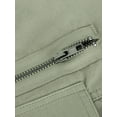 thumbnail image 6 of Xuanfei Women Solid Color Mid Waist Wide Leg Multi Pockets Baggy Cargo Pants, 6 of 6
