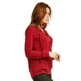 thumbnail image 3 of TheLovely Women's Lightweight Cotton Blend Long Sleeve Zip Up Thin Hoodie Jacket, 3 of 4