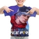 thumbnail image 4 of Camiseta con estampado 3D para niños, camiseta Free Fire 3D, camisetas casuales, camiseta de verano de manga corta con cuello redondo, ropa para niños Y2K, camiseta para niños, 4 of 5