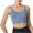 00 # Sky Blue, variant on SOOMLON Womens Sports Bras Yoga Sleeveless Blouse Cold Shoulder Tanks Tops Female Lingerie Push Up Bralette Black L