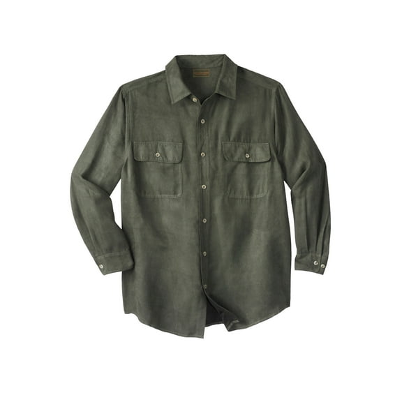 Boulder Creek By Kingsize Men's Big & Tall Long Sleeve Moleskin Shirt