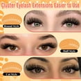 thumbnail image 3 of Pestañas individuales Eyelash Clusters Calphdiar, 480 unidades, 40D+50D, 3 of 6
