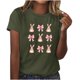 thumbnail image 1 of Tops de Cuello Redondo para las Mujeres Impreso Manga Corta Suéter Camiseta de Imitación Rack, Top Casual de Moda para el Hogar Diario Y el Trabajo, 1 of 4