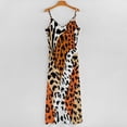 thumbnail image 5 of Wild Animal Print Pattern Sleeveless Dress Loose Women's Dress Dresses Luxury Evening Dresses, 5 of 9