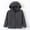 Dark Gray, variant on Liyamei Kids Hooded Jacket with Zipper for Winter Windproof Warm Outerwear Size 3-4 Years