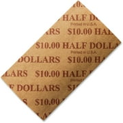 PM, PMC53050, Color-coded Flat Coin Wrappers, 1000 / Pack, Buff