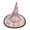 C-2, variant on Halloween Purple Sheer Witch Hat, Gold Foil Star Print Clear Wizard Hat, Wide Accessory for Women Teens