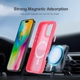 thumbnail image 4 of ELEHOLD Case for iPhone 16 Pro Max, Military Grade Protection Magnetic Cas Translucent Matte PC Case,Rose, 4 of 4