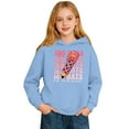 thumbnail image 5 of Ticikt My Happy 100th Day of School Hoodies, Fashion Print Pullover Hooded Sweatshirt Kids Athletic Comfortable Casual Playwear,Color:Light Blue,13-14 Years, 5 of 6