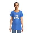 thumbnail image 4 of Time and Tru Women's Maternity Graphic Tee with Short Sleeves, Sizes S-XXL, 4 of 6