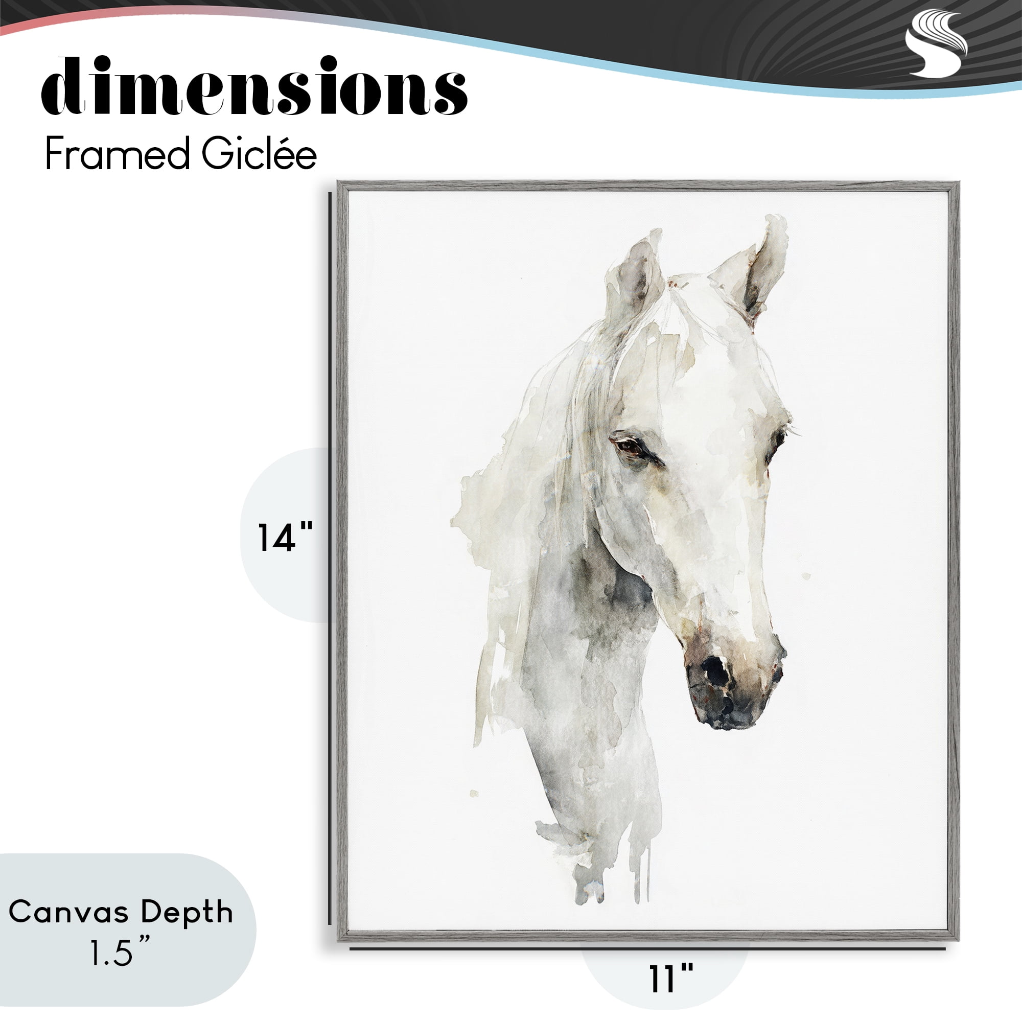 Stupell Industries Soul Of The Prairie Gray Framed Giclee Art, design by Svetlana Aleynikova