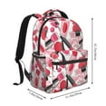 thumbnail image 2 of Fotbe Makeup Pattern Casual Backpack for School, Travel, and Outdoor Activities - Durable, Lightweight, and Comfortable, 2 of 5