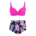 thumbnail image 5 of Women High Waisted Bikini Sets Two Piece Swimsuits Floral Print Bikini Swimwear Tankini Top With Bottoms 2 Piece Bathing Suits L, 5 of 5